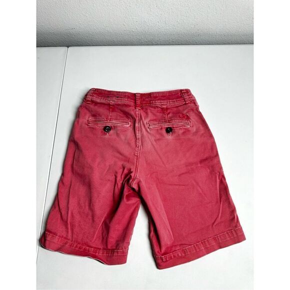 American Eagle Shorts Mens Red/Pink Sz 26 Longer Length Chino Zip Pockets Cotton - Picture 8 of 9